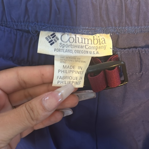 Blue Columbia vintage windbreaker track pants - Picture 8 of 9